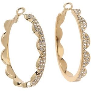 Kate Spade Gold Scallop Hoops